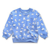 Sweatshirt cloud man blue print